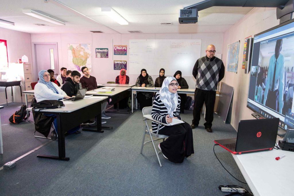 Skype with Rowandan students